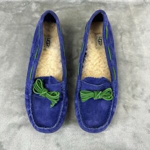 UGG Moccasin Women's 9 Purple Green Slippers Driving Shoes